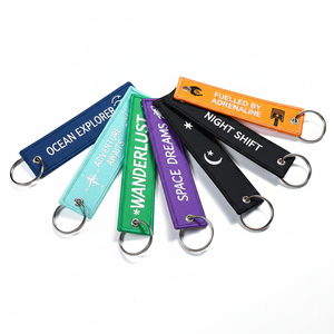 Брелок с вышивкой на заказ по оптовой цене, тканый, для мотоциклов, авиации, с логотипом, для автомобилей, подарков, промоакций - Product Image 3