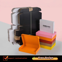 Boîte d'expédition pliable en carton ondulé avec logo personnalisé, boîte de colisage écologique et recyclable pour les petites entreprises de commerce électronique