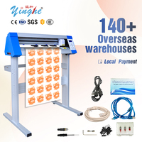 YingHe 630mm Plotter de Corte de Contorno Automático Computarizado de Alta Velocidad 30m/min para Vinilo y Pegatinas, Máquina de Troquelado con Rodamiento de Motor