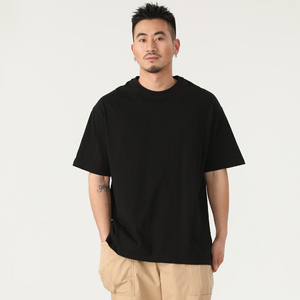 <span class=keywords><strong>T</strong></span>-<span class=keywords><strong>shirt</strong></span> surdimensionné en gros OEM dans des tons de terre sombre 260 grammes de norme de qualité de tissu de coton tricoté de Thaïlande - Product Image 3