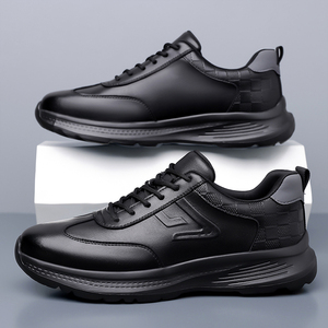 Nuevo Diseño, Venta Caliente, Zapatillas Deportivas Casuales de Microfibra para Hombre, Ligeras y Cómodas para Caminar, Color Negro y Blanco - Product Image 3