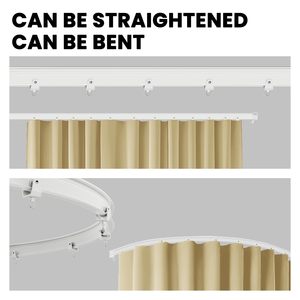 Room Divider <strong>Curtain</strong> Ceiling <strong>Curtain</strong> Track Set for Blackout and Privacy room divider <strong>curtain</strong> - Product Image 3
