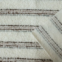Neu Eingetroffen: Modischer Klassiker in Weiß, Braun, Grau, Schwarz - Gestreifter Woll-Polyester-Fleece-Mischstoff für Wintermäntel und Anzüge