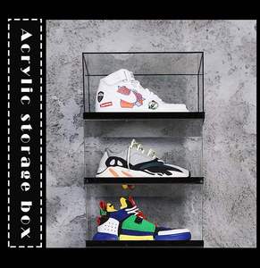 Acrylic Box Shoes Shoe Acrylic Box Shoes Clear Acrylic Charm Custom Shoe Containers Plastic Transparent For Sale