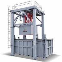 Station de compression verticale des déchets CHNC-8 |   Compacteur de déchets à réservoir hermétique de 15 kW alimenté par un moteur