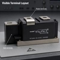 Módulo Tiristor TECHSEM MTC800-18-410F3, Semiconductor de Potencia SCR 410F3, Componente de Montaje en Chasis para Electrónica de Potencia Industrial