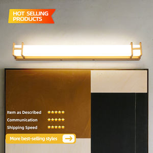 Éclairage de salle de bain moderne à LED, applique murale étanche avec miroir de maquillage simple et phare, luminaire mural pour toilettes - Product Image 2