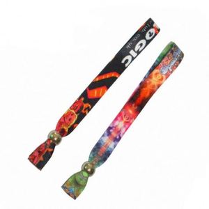 Bracelet en tissu polyester tissé personnalisé pour événements, festivals, clubs, concerts - Product Image 5