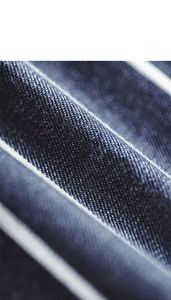 Pantalones cortos de chef de rayas verticales de mezclilla vintage americana Versus pantalones cortos casuales de pierna recta de mezcla de colores para hombres - Product Image 3