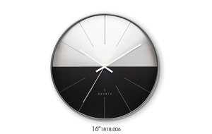 16 pollici <span class=keywords><strong>40</strong></span> <span class=keywords><strong>cm</strong></span> novità argento nero cuciture moderno grande <span class=keywords><strong>orologio</strong></span> <span class=keywords><strong>da</strong></span> <span class=keywords><strong>parete</strong></span> logo personalizzato orologi rotondi in plastica silenziosa - Product Image 3