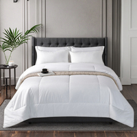 Ensemble de draps-housses en coton respirant 200TC 40 fils, tissé uni, pour dortoir, taille Queen, vente en gros