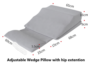 Gối Giảm Áp Wedge Comfort Cuddle Gối-Gối Tựa Đầu Trong Một Gói-Đầu Bọt Nhớ-Vỏ Tre Có Thể Tháo Rời - Product Image 5