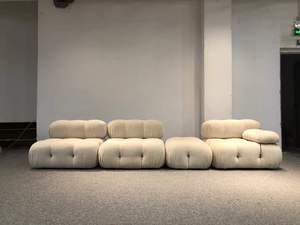 Sofá Seccional Modular de Tela Rectangular Moderno y Lujoso <span class=keywords><strong>Peyo</strong></span>, Sofá Cama para Apartamento, Patas de Madera Maciza, Muebles Cómodos para Sala de Estar - Product Image 5