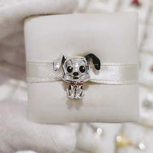 Liontin DORA Perak Sterling IPan S925 dengan Enamel Merah, Perhiasan DIY Swedia yang Cantik, Hadiah dengan Zirkon sebagai Batu Utama - Product Image 4