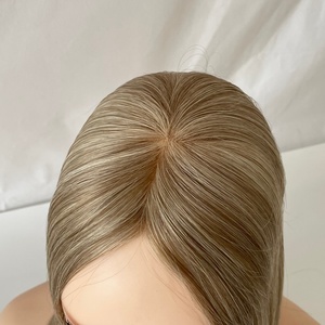5*5 Mono Top Topper Human Hair Hand-tied Base <b>Toupee</b> for Women Hair Loss - Product Image 2