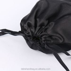 Bolsas de Satén de Seda Personalizadas con Logotipo Impreso, Bolsas Cosméticas Promocionales Económicas con Cordón - Product Image 5