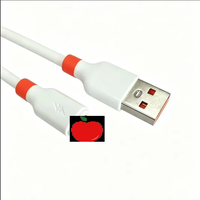 Kabel Data Pengisian Daya USB 2.0 Bahan Silikon Gel Panjang 1 Meter Stok Langsung dari Pabrik Kompatibel untuk Android