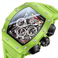 Montre à quartz pour homme ONOLA Classic Luxury Wine Barrel, étanche, bracelet en silicone, montre pour étudiant, fabrication professionnelle, vente en gros.