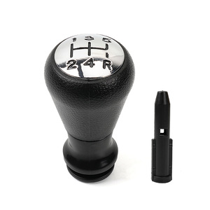 Pomo de palanca de cambios de coche, 5 velocidades, cuero ergonómico para Peugeot 206 207 307 Citroen - Product Image 2