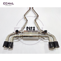 Sistema de Escape con Válvula Eléctrica Ecnal Valvetronic para BMW G42 M240i B58 3.0T 2018-2023, Tubo en Z de Acero Inoxidable SS304