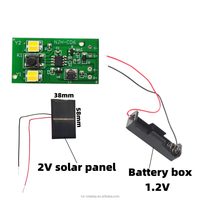 Kit de circuit imprimé pour lampe solaire DIY, 1,2 V, lumière blanche et chaude, lampe solaire enterrée, ensemble de carte de commande pour éclairage de pelouse