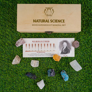 Mohs Hardness <span class=keywords><strong>Scale</strong></span> Kit 6 Amostras Minerais Naturais Quartzo Fluorita Topázio Gesso para Geologia Ensino - Product Image 6