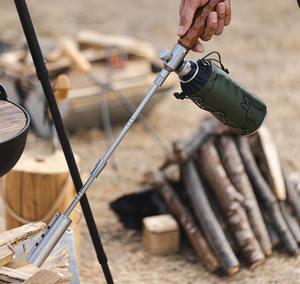 Antorcha Ligera para <span class=keywords><strong>Camping</strong></span> y Barbacoa, Pistola de Llama con Pelo de Cerdo, Pistola Rociadora Desmontable, Pistola de Fuego para Carbón de Barbacoa - Product Image 4