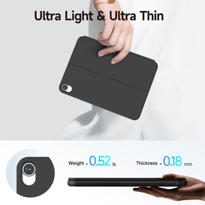 Accrosoo Bàn Phím Trường Hợp Đối Với iPad Mini 7 A17 Pro PU Da Bìa Di Động Gấp Phím Tắt CE Chứng Nhận 2025 Hợp Thời Trang Nhất - Product Image 5