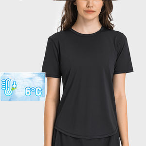 Tops de equitación refrigerados por agua de verano, camisetas ecuestres de secado rápido para mujer, camiseta, pantalones cortos de manga para montar a caballo - Product Image 1