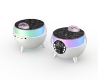 Réveil Chargement sans fil USB Bluetooth Chargeur sans fil Dreamy Color Lights Starry Sky Plafonniers Home Party