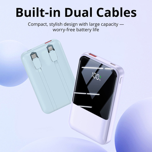Banco de Energía Portátil de 10000mAh con Cables Tipo-C y <span class=keywords><strong>Apple</strong></span>, Pantalla LED, <span class=keywords><strong>Carga</strong></span> Rápida de 22.5W - Product Image 4