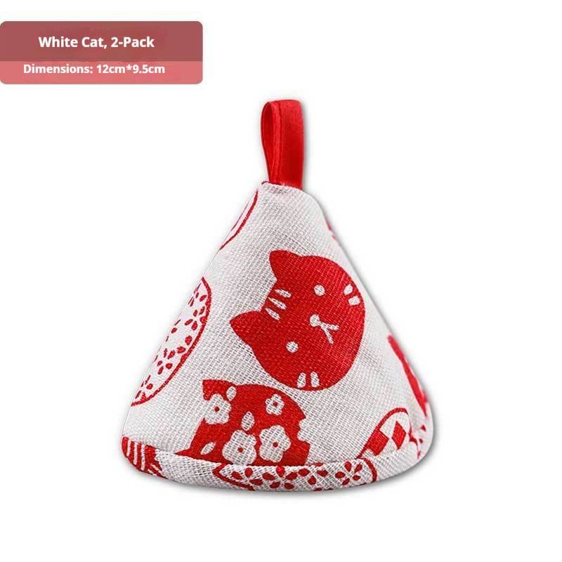 Chapeau triangulaire chat blanc (1 pièce)