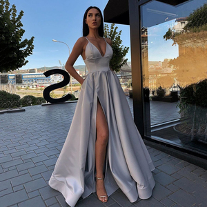 Abito da sera estivo elegante con Design a schiena nuda svasato abito da sposa di fascia alta - Product Image 5