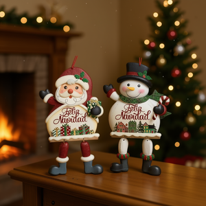 Homeera Santa Pendant Aromatherapy Figurine 7in Mixed Styles Glossy Finish Christmas Decoration Living Room Holiday Supply - Product Image 2