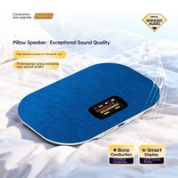 Haut-parleur de sommeil à conduction osseuse ultra-mince pour sous l'oreiller, compatible carte TF