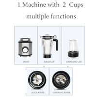 Mixeur, presse-agrumes, moulin à épices, blender en acier, robot culinaire, appareils de cuisine intelligents