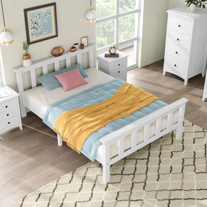 Marco de <span class=keywords><strong>cama</strong></span> de madera de pino macizo blanco moderno de 3 pies, estilo de <span class=keywords><strong>cama</strong></span> de pared para <span class=keywords><strong>adultos</strong></span>, niños, muebles para el hogar para dormitorio, Material de roble - Product Image 6