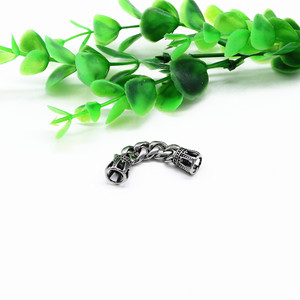 Cadena espaciadora de acero inoxidable con cuentas de corona Yunnique para la fabricación de pulseras, accesorios de joyería, componente metálico 316L para bricolaje. - Product Image 5
