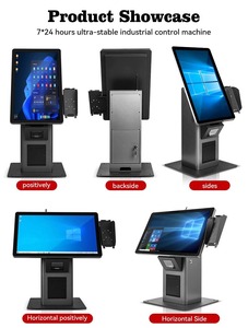 OEM 21.5 Inch Android Self-Service POS System Multi-Function <strong>NFC</strong> Barcode Reader for Hotels Banks Touch Screen Desktop for Hotel - Product Image 2