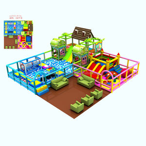 Petit espace de jeu d'intérieur souple pour enfants, facilement pliable et à assembler, idéal pour un restaurant et un café, nouveau modèle - Product Image 6