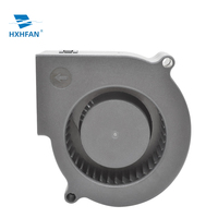 Ventilateur DC Étanche IP68 Anti-Explosion 75x75x30mm, Refroidisseur d'Air à Roulement à Billes 12V/24V, Lames en Plastique, OEM ODM