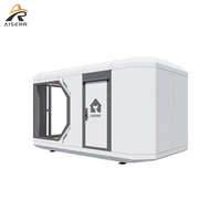Maison conteneur préfabriquée détachable de luxe Cabine modulaire intégrée pour villa Capsule Maison préfabriquée