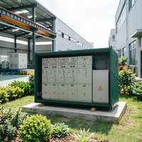 Vente en gros de matériel de commutation électrique industriel compact en métal pour intérieur, 3 phases, 12 kV, 10 kV, 630 A, isolé au gaz SF6, modulaire, IP67, RMU