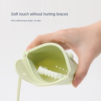Boîte de rangement pour prothèses dentaires en silicone Protège-dents Étui de retenue d'aligneur Rangement multifonction portable