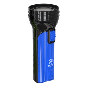 Tigre marca <span class=keywords><strong>mundial</strong></span> recargable plástico mano linterna solar led luz de la antorcha con panel solar - Product Image 1