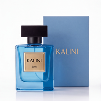 Flacon de parfum de luxe vide en verre rechargeable de 100 ml avec boîte, impression d'étiquettes et emballage pour usine de bouteilles
