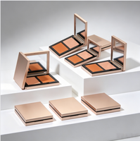 Nouvelle Arrivée - Palette de Maquillage Vegan Pressée : Illuminateur, Paillettes Corporelles et Poudre de Contour Visage Waterproof