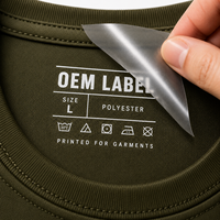 Étiquettes de lavage personnalisées de qualité supérieure, durables, prêtes à être pressées, autocollants de transfert thermique PET DTF pour vêtements