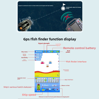 ZHANLAN Yuluda M60 Bateau de pêche à appât 4-en-1 avec GPS, sonar, détecteur de poissons vidéo et vidéo HD de précision, et livraison automatique d'appât