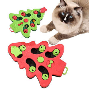 <span class=keywords><strong>Best</strong></span>-seller moderno albero di natale forma di cane <span class=keywords><strong>Puzzle</strong></span> giocattolo lento alimentatore per il gatto e il cane aumenta IQ giocattolo interattivo per animali domestici - Product Image 6